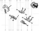 Вал переключения передач 6 ступенчатой КПП (бегунок  выбора, противовес, шток переключение передач)