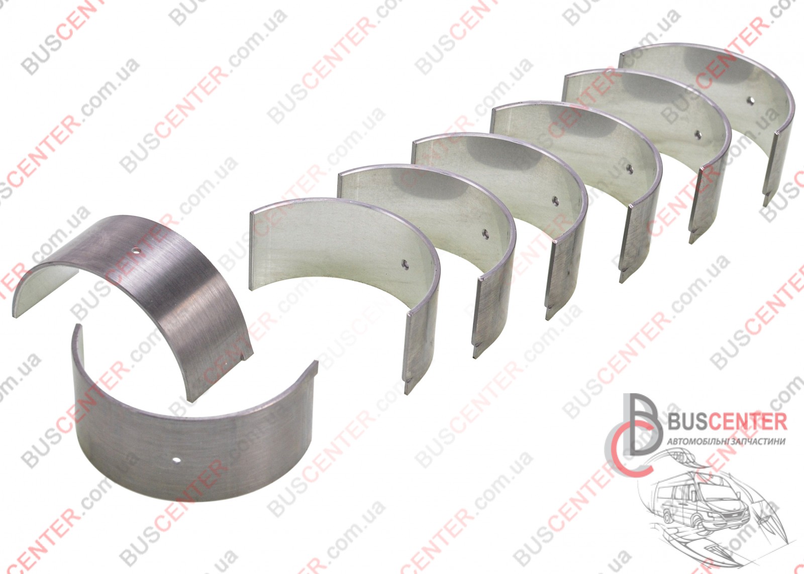 Фотографія запчастини  Вкладиш шатуна 0.25 ( комплект - 8 шт)