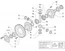 Блок сателлитов КПП 74x15 (дифференциал, планетарная передача, главная пара, сателлит,)