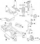Опорная подушка задней пружины