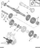 Подшипник КПП 25x47x15/11.5/ первичный вал