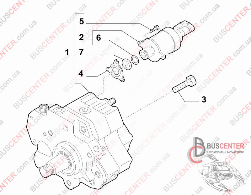 Фотографія запчастини  Редукційний клапан ТНВД Common Rail
