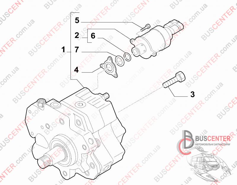 Редукционный клапан ТНВД Common Rail