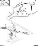 Трос ручного тормоза правый