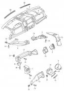 Детали панели (накладка торпедо боковая левая)