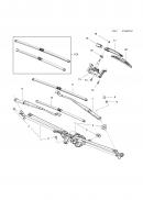 Щеткодержатель правый (дворник, поводок, рычаг стеклоочистителя)