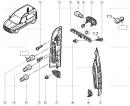 Светоотражатель заднего бампера правый c 2003 (катафот)