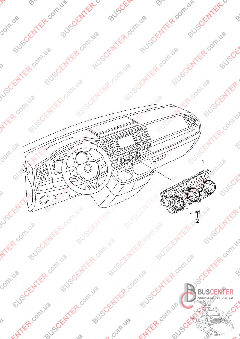 Фотографія запчастини  Блок керування клімат-контролем