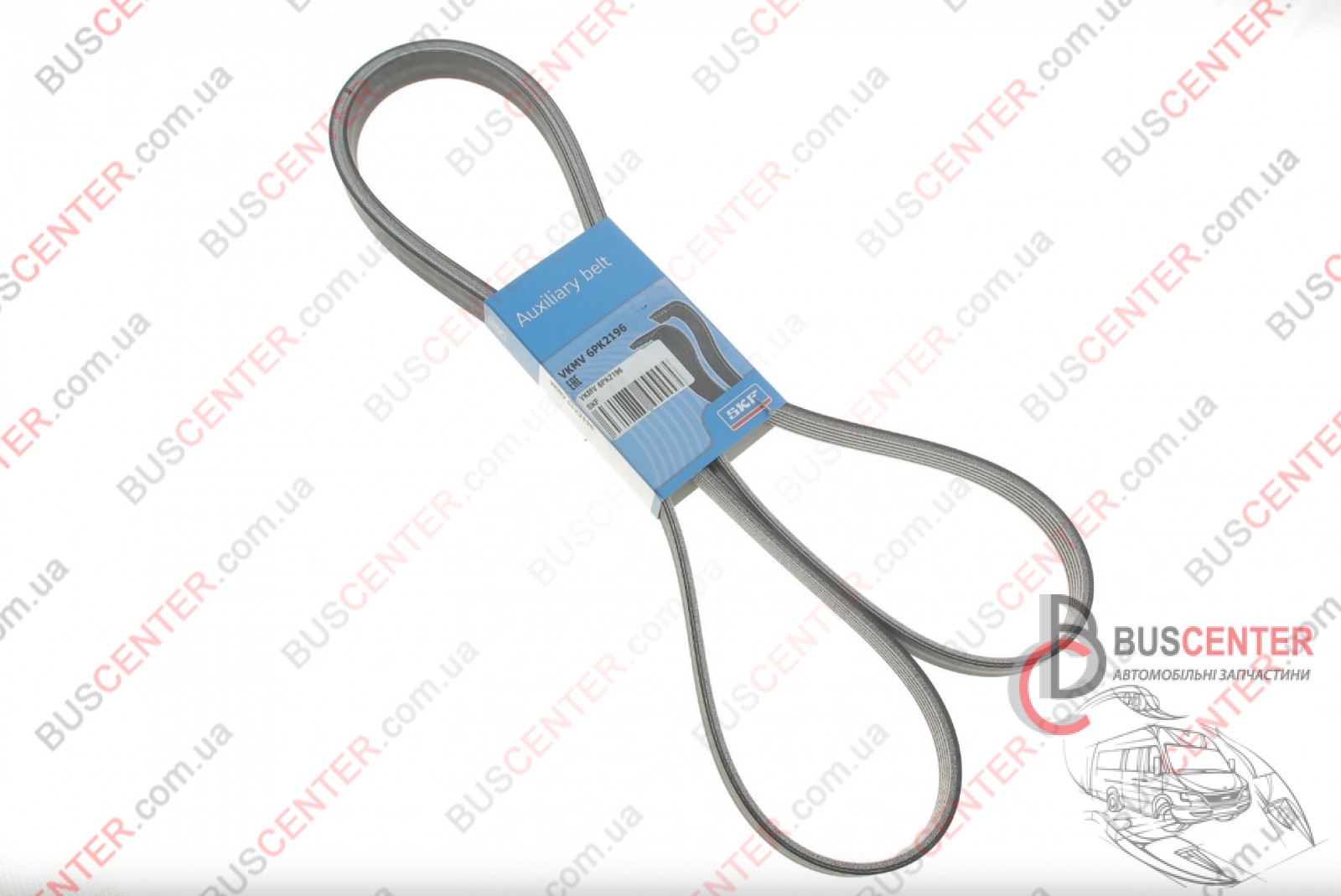 Фотография запчасти Ремень ручейковый 6PK2196 (без AC)