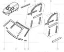 Фотография запчасти Уплотнитель стекла передней двери правой