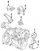 Кронштейн крепления подушки двигателя правый (натяжного механизма генератора)