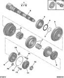 Упорный роликовый подшипник КПП 35,8X52X2/ вторичный вал