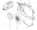 Вентилятор радиатора с моторчиком (вискомуфта, термомуфта "задний привод" RWD)