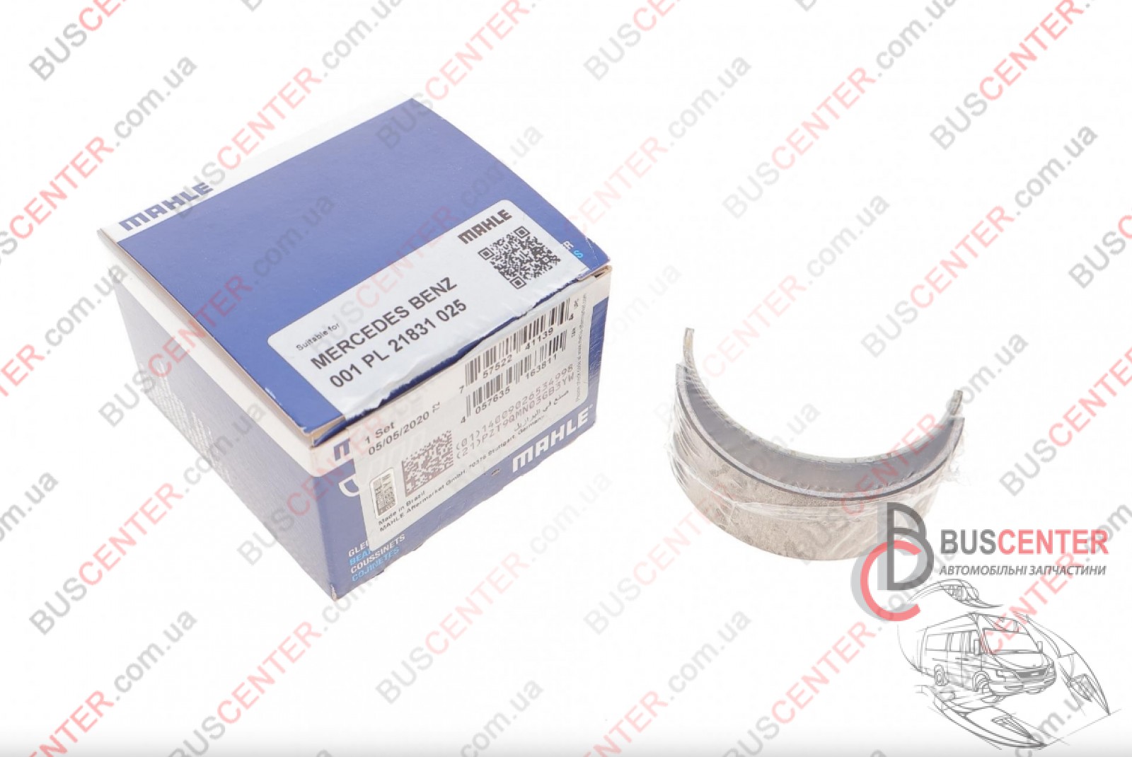 Фотография запчасти Вкладыш шатуна 0.25 (OM 651)