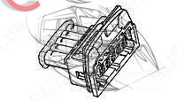 Разъем  электрический (фишка, штекер, соединение реле свечей накала)