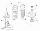 Амортизатор передний левый газовый (стойка)