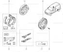 Механизм ручного тормоза комплект ("D229x42" распорная планка, саморегулятор барабанных колодок "комплект 2 шт")