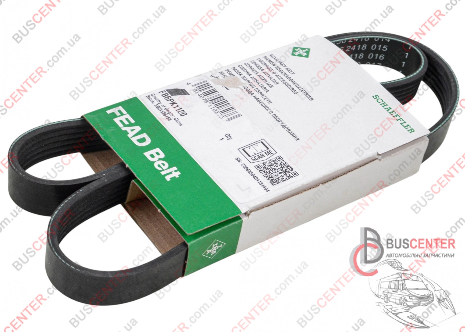 Фотография запчасти Ремень ручейковый 6 PK 1120