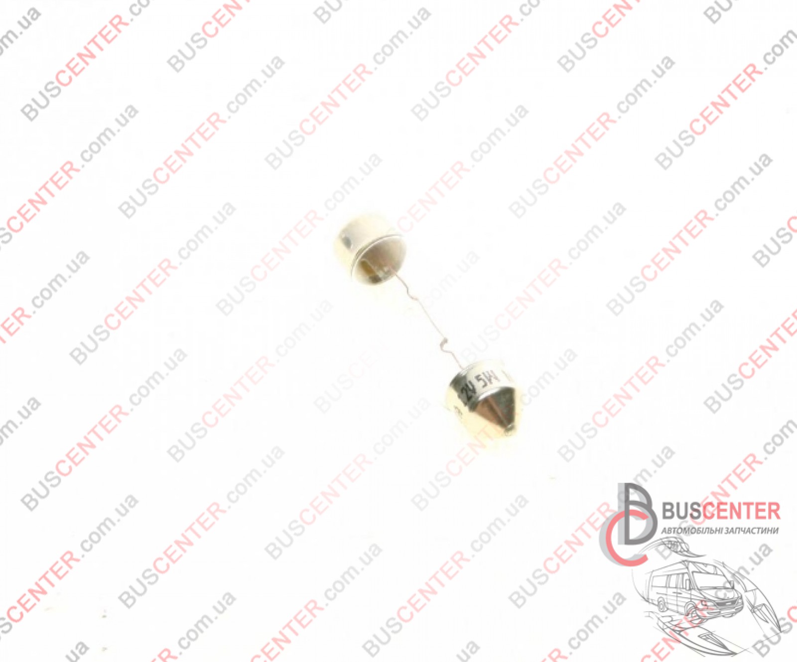 Фотография запчасти Лампочка 12V 5W (C5W  (41mm) пальчик; автолампа - 1 шт)