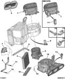 Моторчик печки с кондиционером ("с AC" вентилятор салона, электродвигатель отопителя)