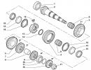 Подшипник вторичного вала передний 25x54x21.1/20