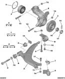 Поворотный кулак правый (цапфа) с ABS D16