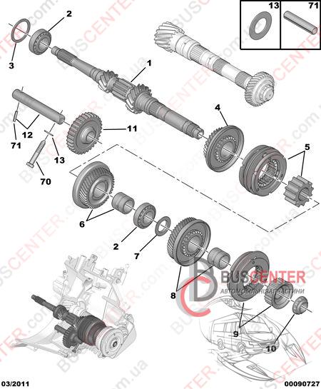 Шестерня задней передачи 31Z/ D79,3