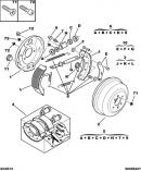 Механизм ручного тормоза комплект (распорная планка, саморегулятор барабанных колодок "комплект 2 шт")