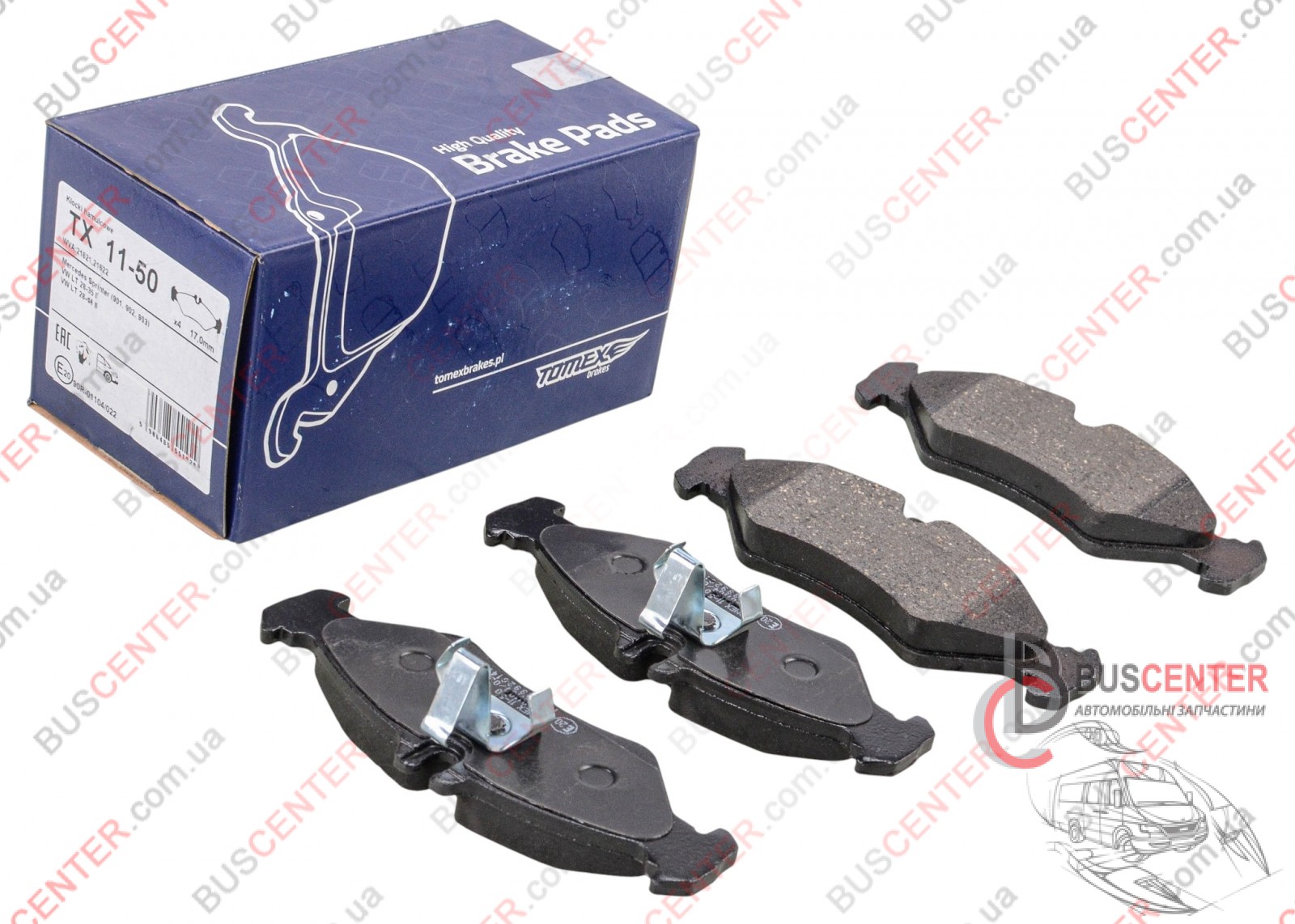 Фотографія запчастини  Гальмівні колодки задні 208-214 ( дискові гальма)