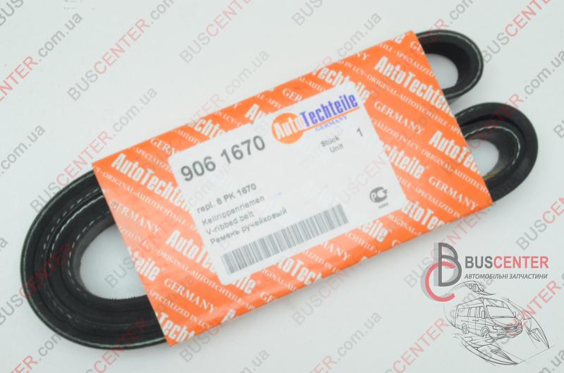 Фотографія запчастини  Ремінь струмковий 6 PK 1670 ( з кондиціонером)