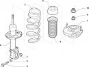 Амортизатор передний правый газовый (стойка)