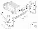 Фонарь заднего хода левый (в клык)