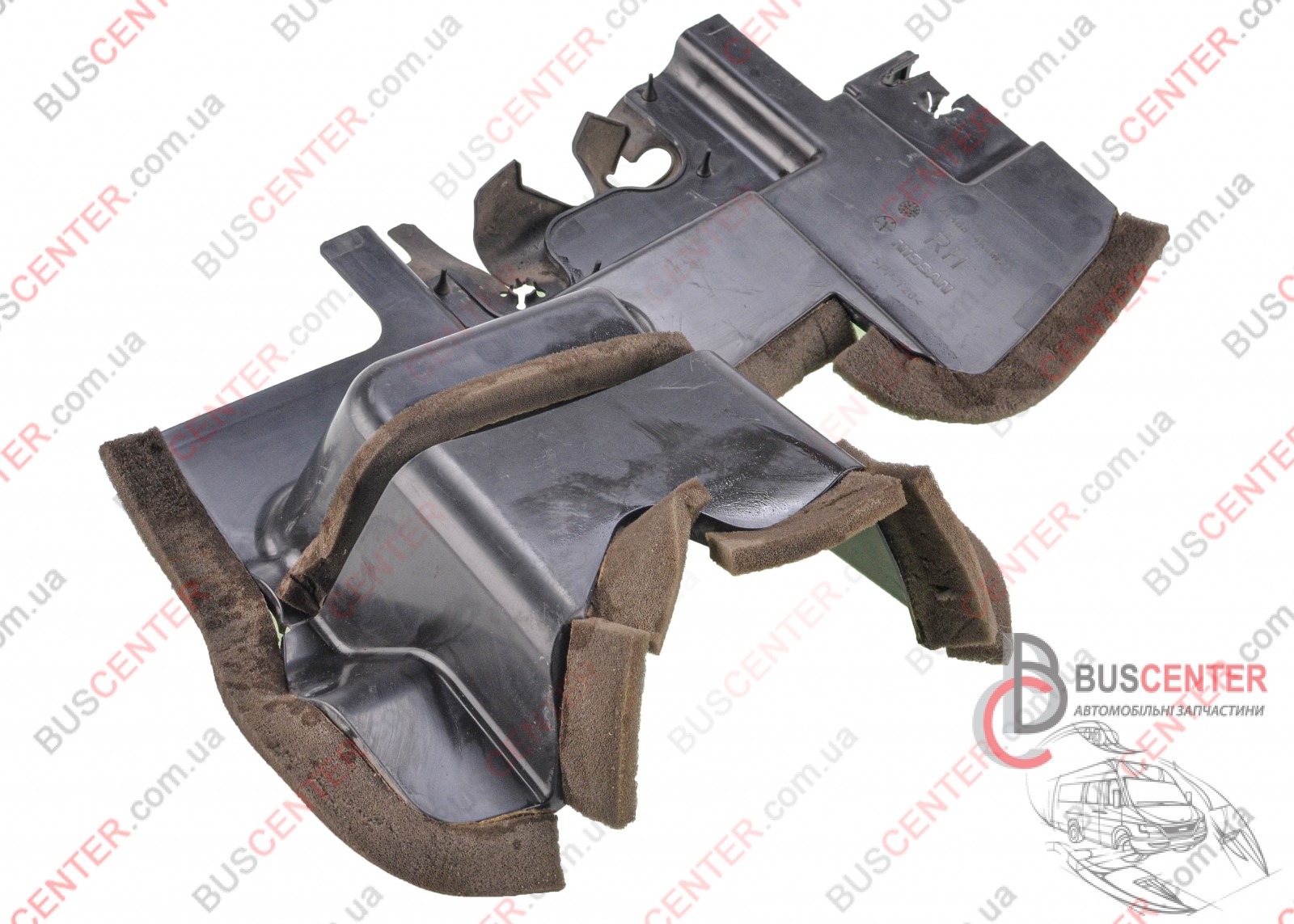 Фотографія запчастини  Дефлектор радіатора правий (повітропровід)