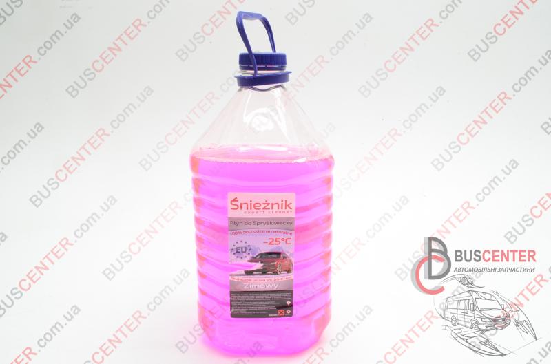 Жидкость стеклоомывателя (розовая- зимняя "- 25°С" без метанола)