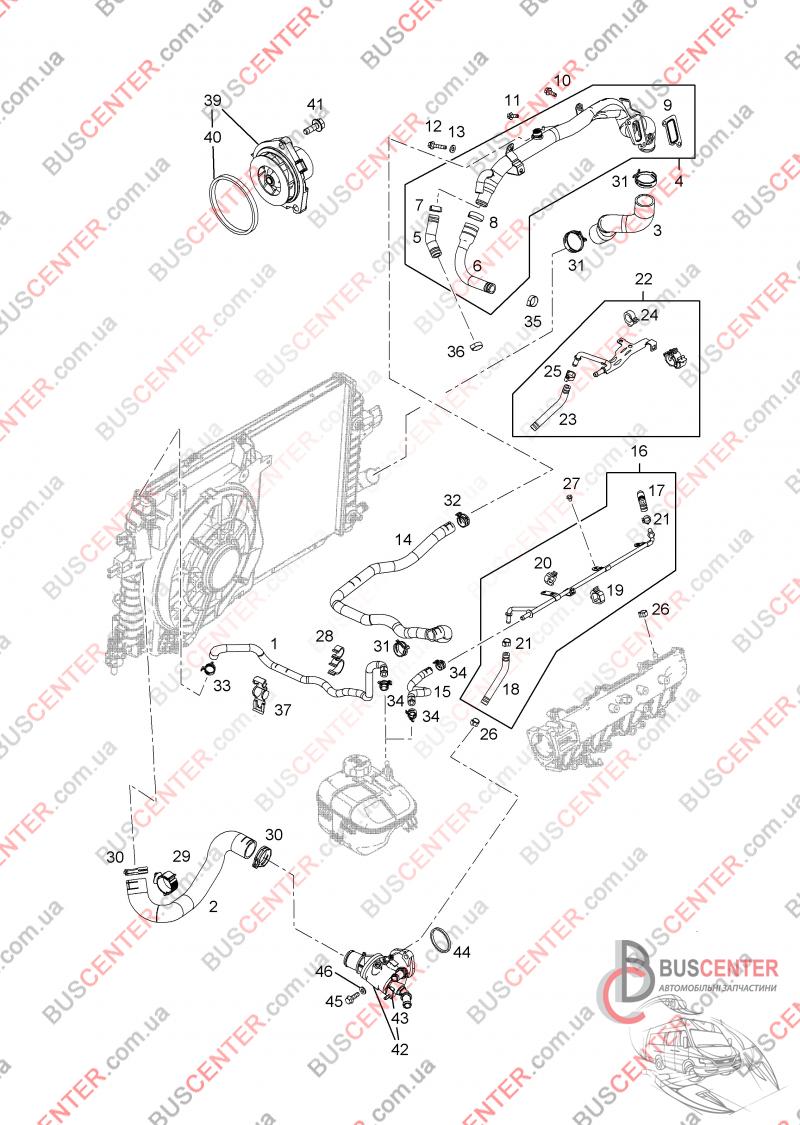 Патрубок интеркулера (Opel Astra/Vectra 1.9 CDTI)