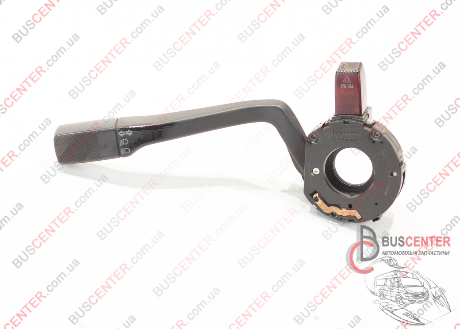 Фотографія запчастини  Перемикач поворотів та світла фар ( протитуманних фар, кнопка аварійної сигналізації)