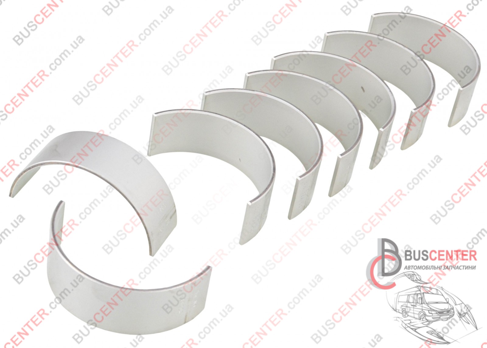 Фотографія запчастини  Вкладиш шатуна 0.25 ( комплект - 8 шт)