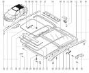 Направляющая механизма люка крыши (фиксатор, клипса крепления)