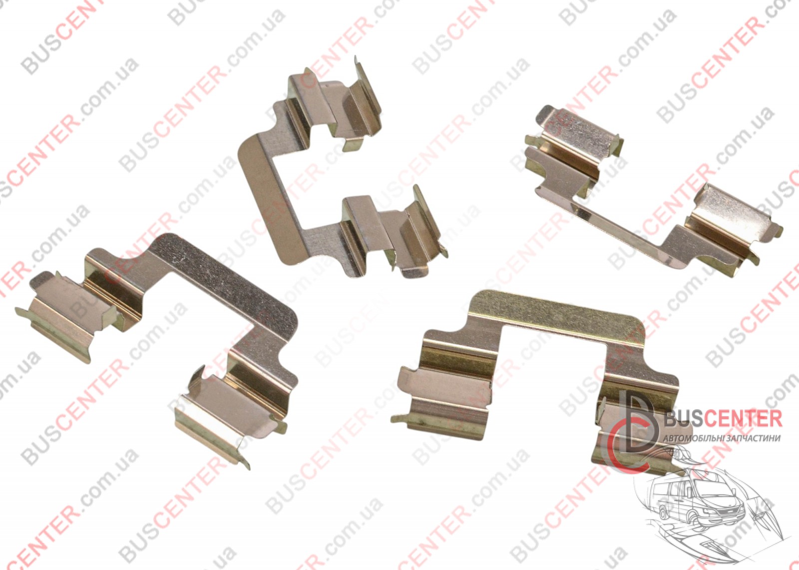 Фотография запчасти Ремкомплект тормозного суппорта (скоба, пластинка - дисковые тормоза)