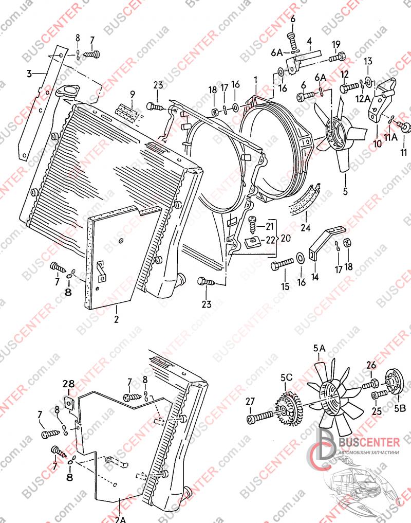 Фотографія запчастини  Термомуфта 4 болти ( віскомуфта)