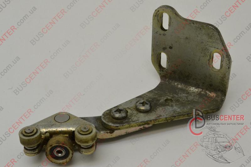 Фотографія запчастини  Ролик бічних правих зсувних дверей нижній з важелем ( механізм, каретка, санка, візок, петля, кронштейн)