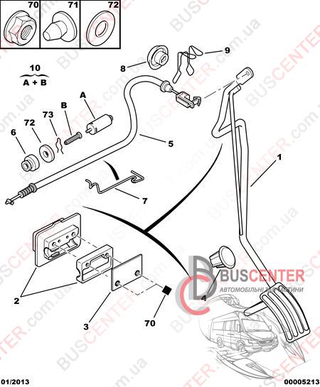 Фотографія запчастини  Трос газу