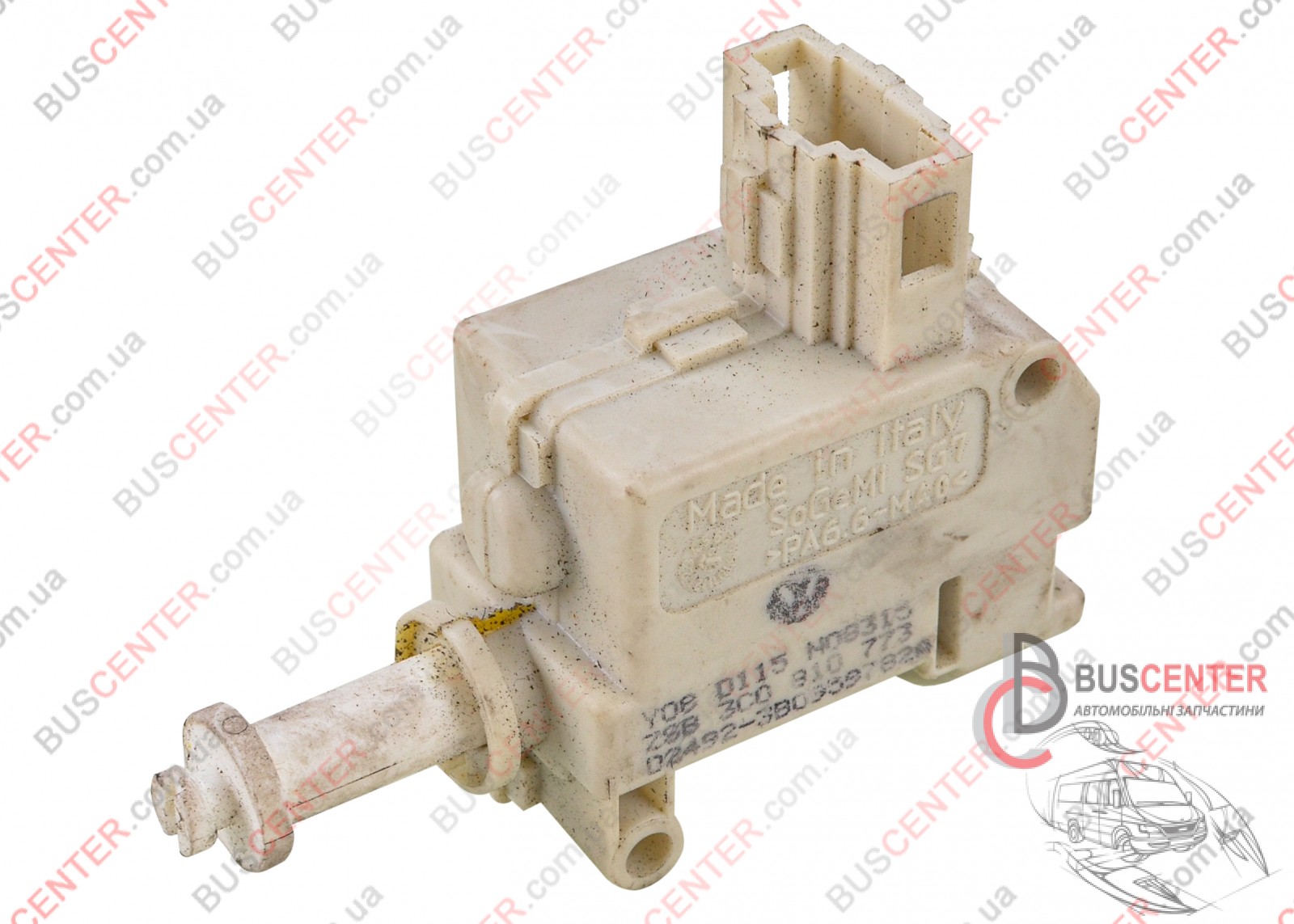 Фотографія запчастини Електропривод лючка паливного бака (моторчик)