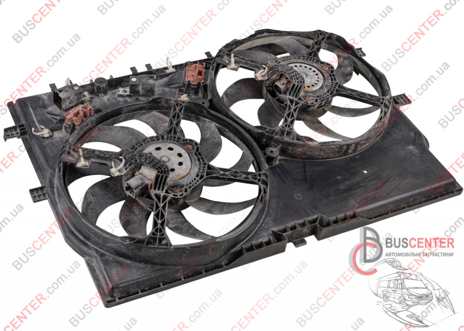 Фотографія запчастини Дифузор радіатора з вентиляторами