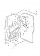 Уплотнитель двери передней  правой