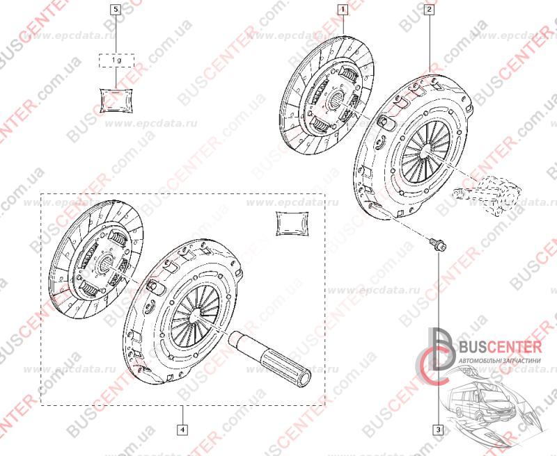 Болт крепления корзины сцепления M8x125 (1 шт)