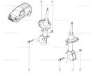 Амортизатор передний газовый ("длинная база - R15/ R16" стойка)