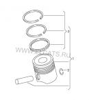 Поршень STD (3-4 цилиндр)