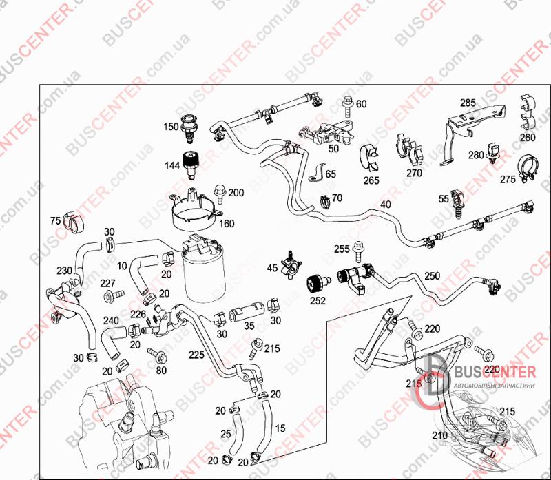 Обратка топливной системы мерседес спринтер