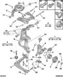 Сайлентблок рычага переднего верхнего (втулка внешняя - 1 шт)